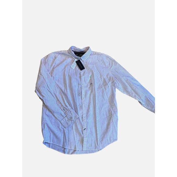 Tommy Hilfiger Men’s XXL Button-Down Shirt Striped Long Sleeve New York Fit NWT - Picture 3 of 8